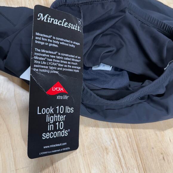Miraclesuit NWT Black Swim Skirt Bottom Size 18 Slimming Shaping Full Coverage - Picture 6 of 13
